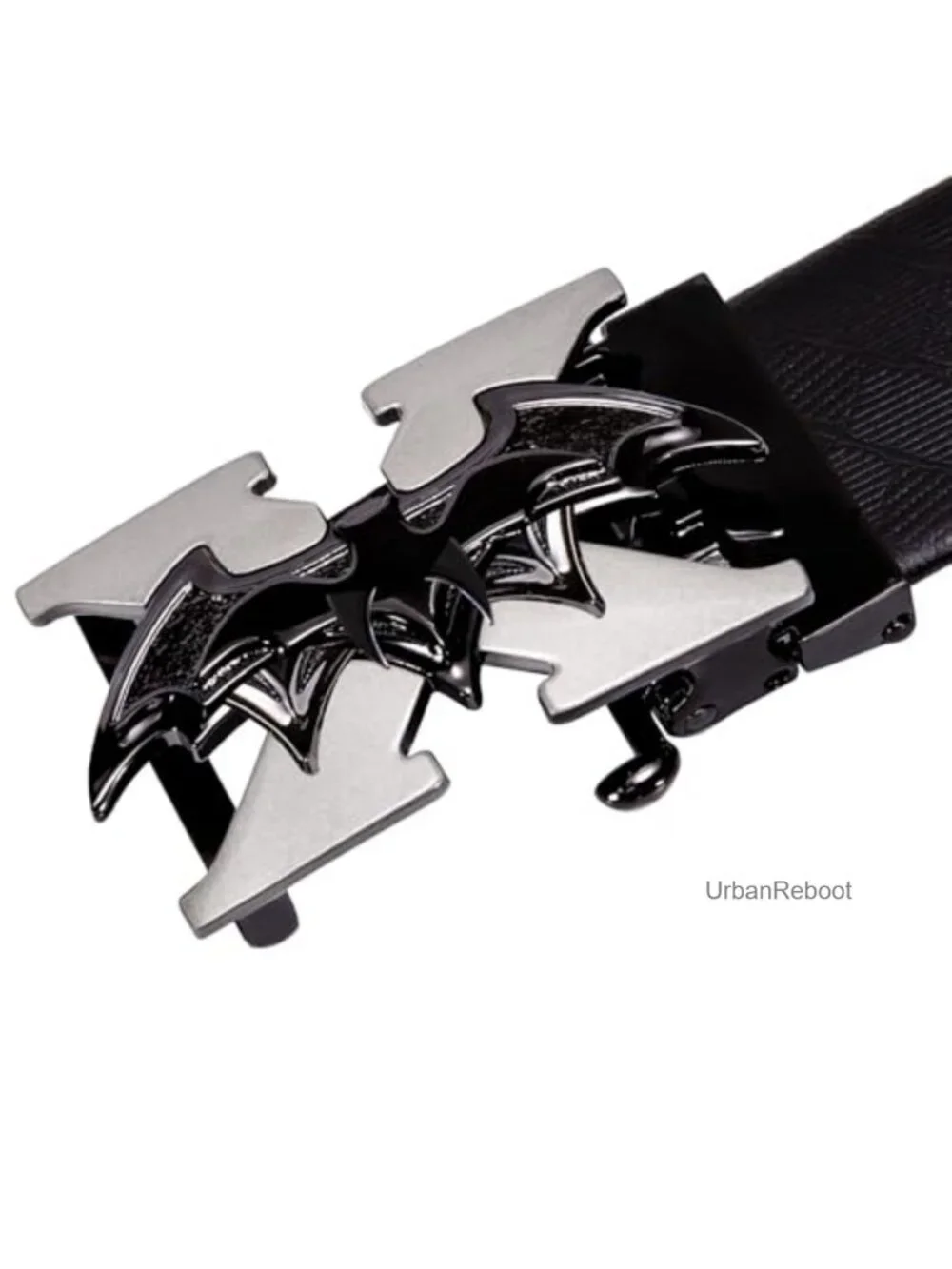 Men's Leather Ratchet Belt Adjustable Designer Alloy Buckle